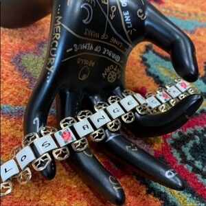 Vintage 1940s 1950s Los Angeles Panel Bracelet